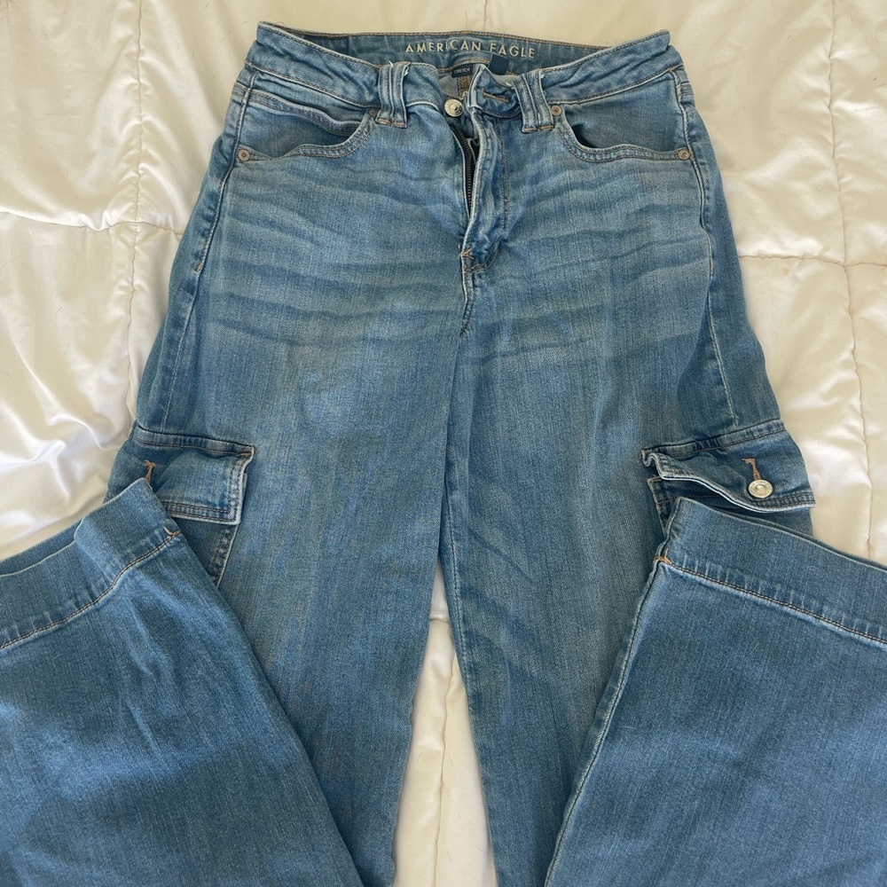 American Eagle Outfitters Wide Leg Denim Pants
